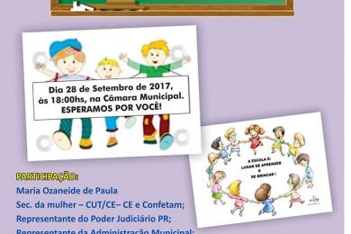 Foto AUDIÊNCIA PUBLICA - TEMA: VIOLÊNCIA NO AMBIENTE ESCOLAR