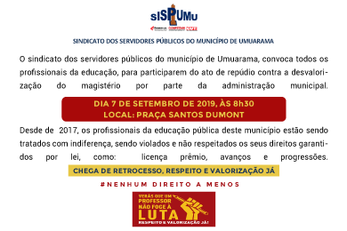 ATO DE REPÚDIO Foto ATO DE REPÚDIO